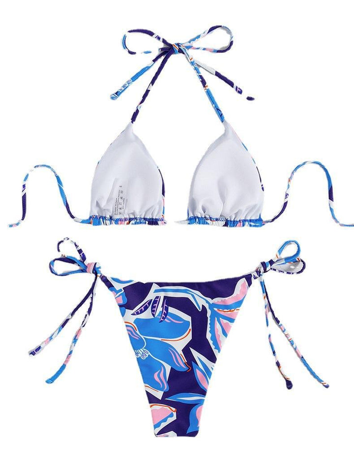 Damen Triangel-Bikini mit traumhaftem Blumendesign und raffinierten Schnürdetails Echo Archiv