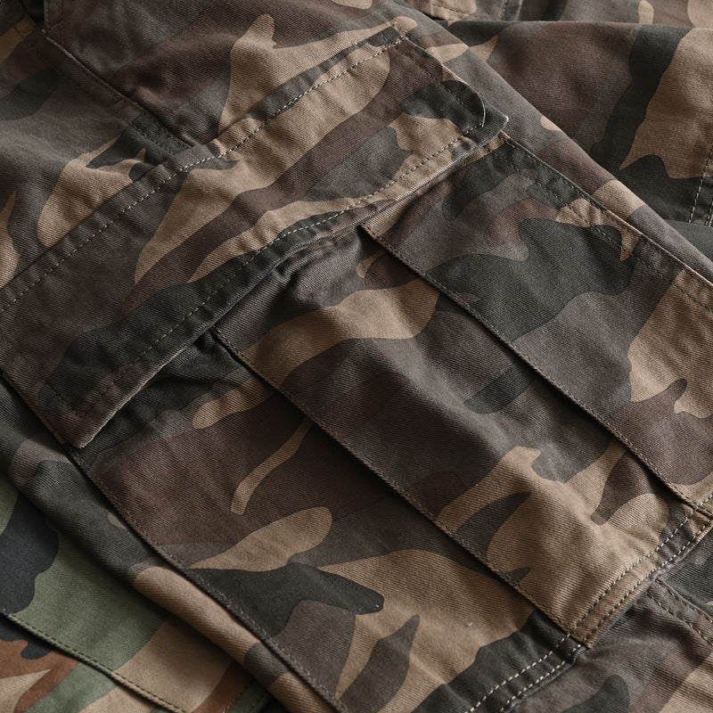 Herren Cargohose im Military-Look mit Mehrfachtaschen und geradem Schnitt Echoarchiv