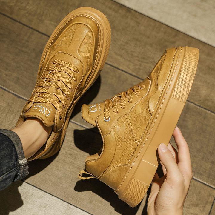 Unisex Plateausneaker mit geprägtem Obermaterial und extrahoher Platformsohle Echoarchiv