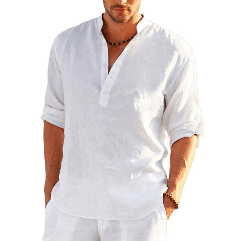 Herren Elegantes Floral Gesticktes Hemd Echoarchiv