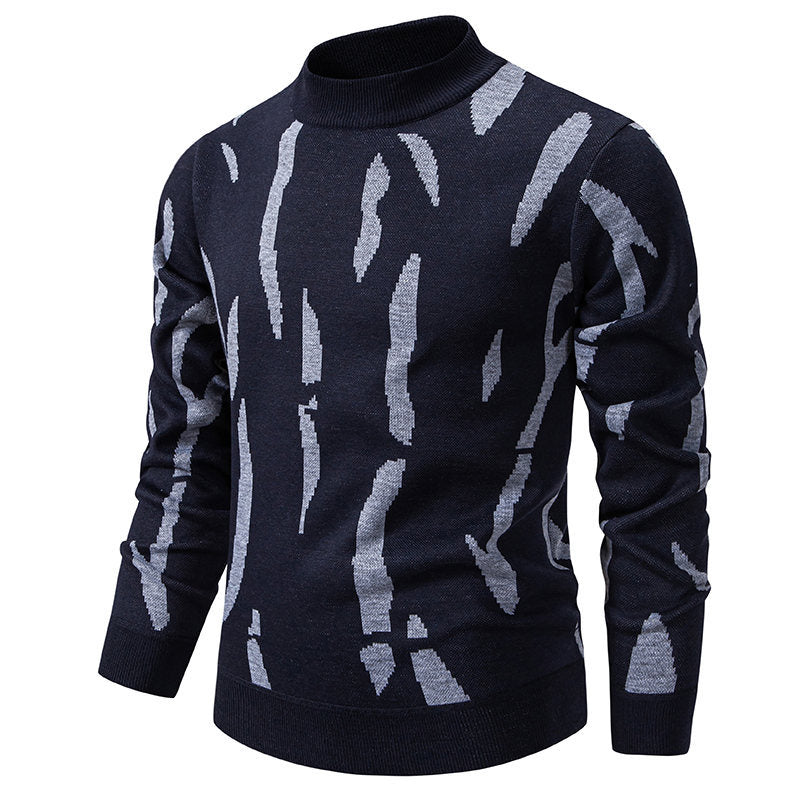 Herren modischer Pullover mit grafischem Muster Echoarchiv