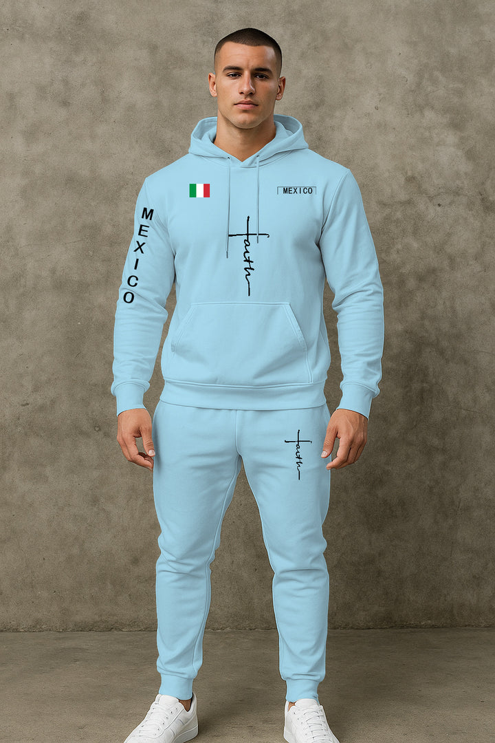 Herren Sport Hoodie und Jogginghose Set Echoarchiv