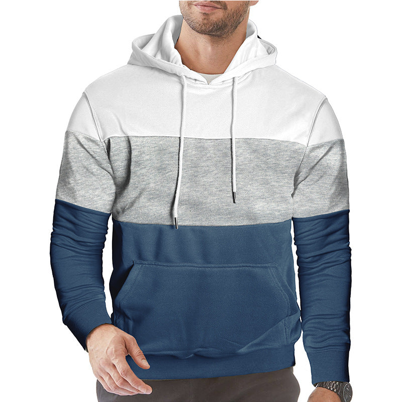 Herren Kapuzenpullover mit blockfarbenem Design Echoarchiv
