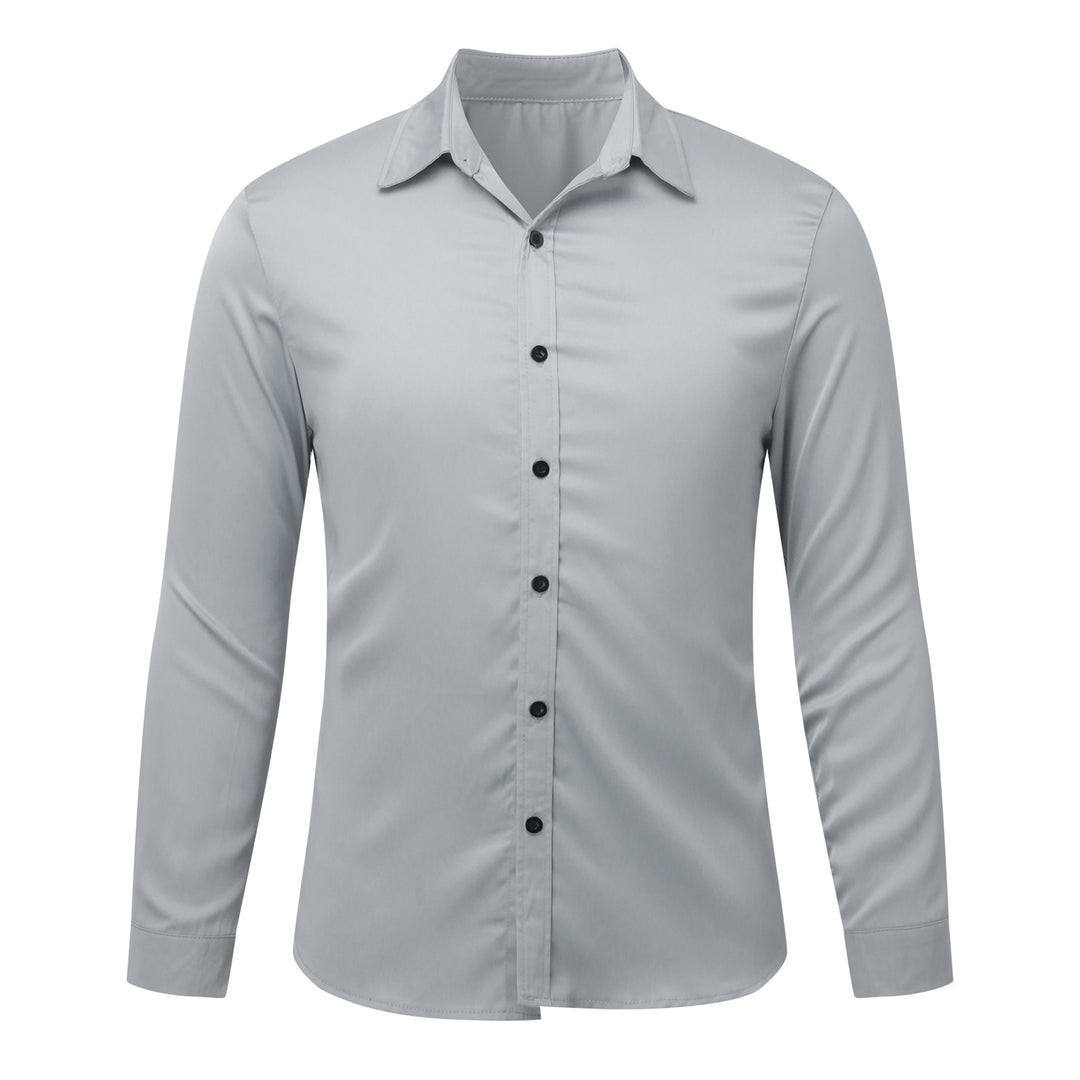 Herren Elegantes Langarmhemd aus feinem Stoff Echoarchiv