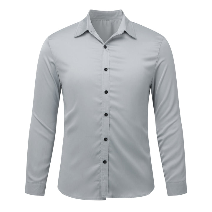Herren Elegantes Langarmhemd aus feinem Stoff Echoarchiv