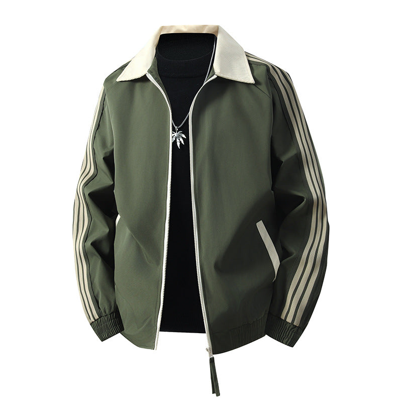 Herren Sportliche Übergangsjacke mit hohem Kragen und elastischen Bündchen Echo Archiv
