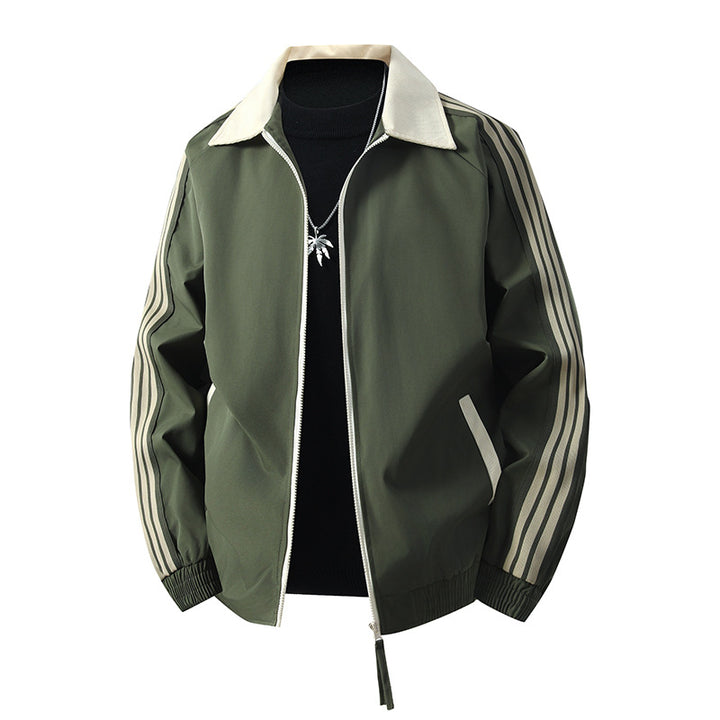 Herren Sportliche Übergangsjacke mit hohem Kragen und elastischen Bündchen Echo Archiv