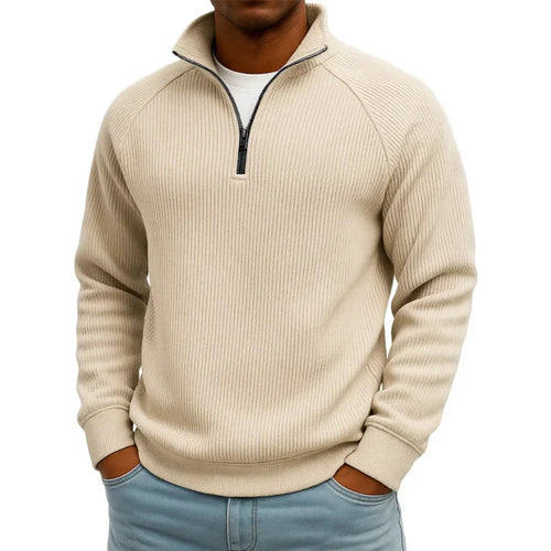 Herren Komfortabler Pullover mit Stehkragen Echoarchiv
