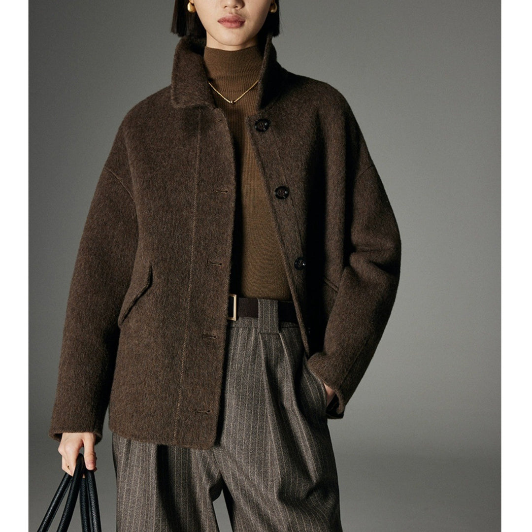 Damen Stilvolle Wolljacke Echoarchiv