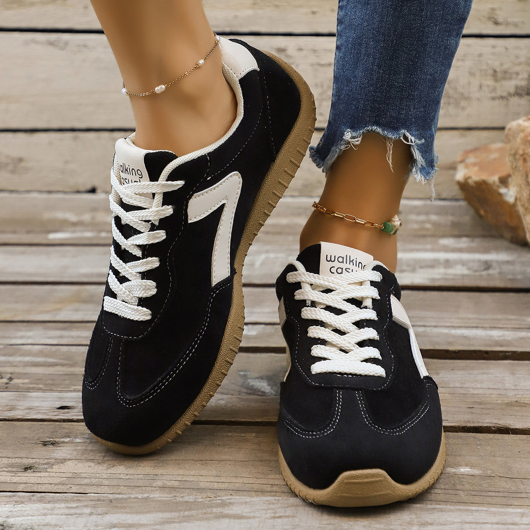 Damen Veloursleder-Optik Casual-Sneaker mit ergonomischer Komfortsohle Echo Archiv