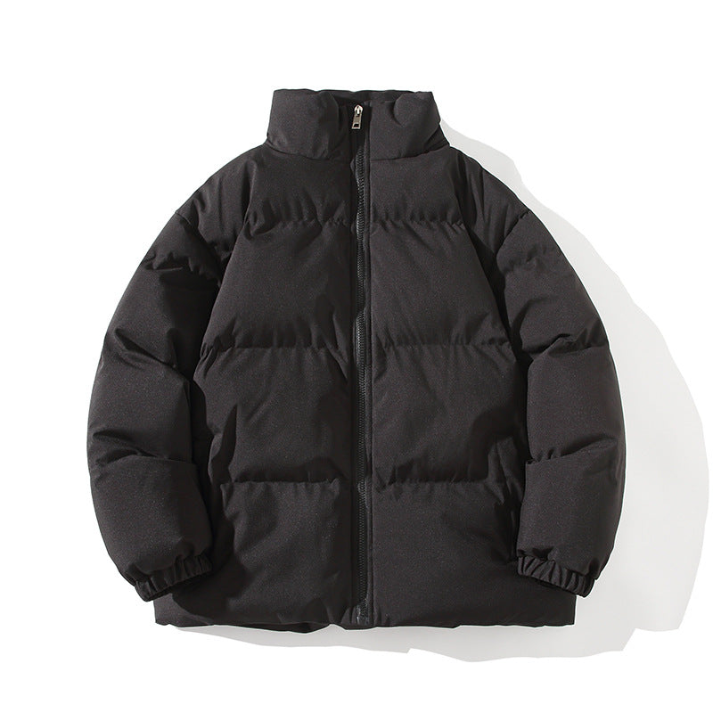 Herren Wattierte Oversize-Pufferjacke mit hohem Stehkragen & elastischen Bündchen Echoarchiv