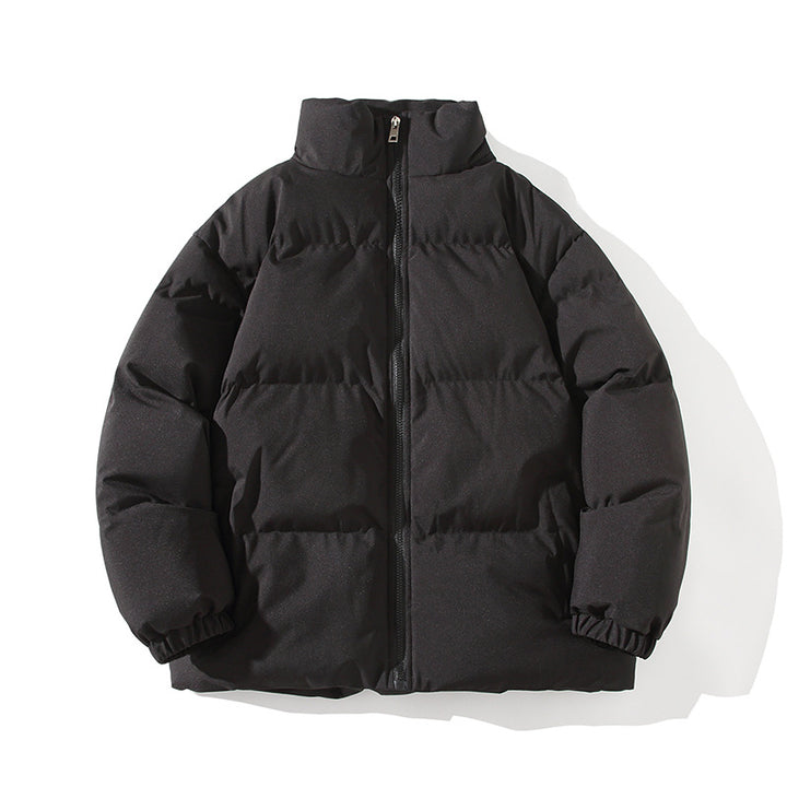 Herren Wattierte Oversize-Pufferjacke mit hohem Stehkragen & elastischen Bündchen Echoarchiv