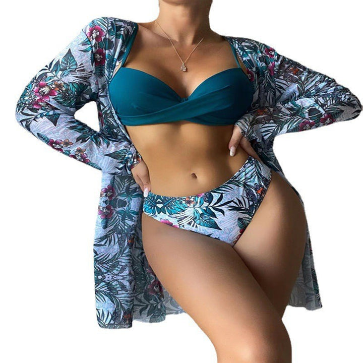 Damen Strandkimono mit floralem Design Echo Archiv