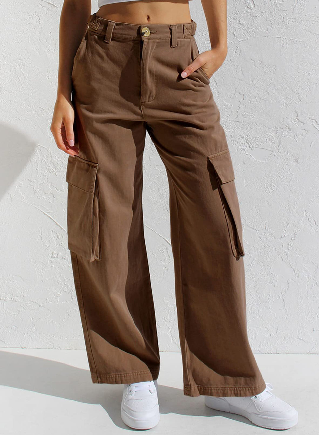 Damen Cargo-Hose mit praktischen Seitentaschen und lässigem Schnitt Echo Archiv