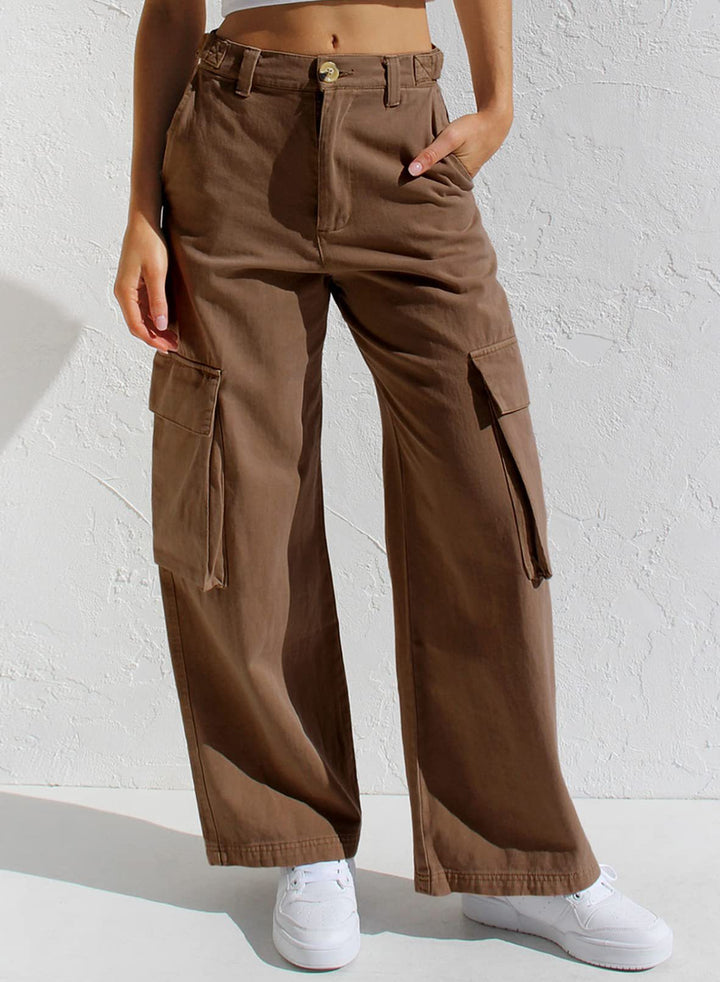 Damen Cargo-Hose mit praktischen Seitentaschen und lässigem Schnitt Echo Archiv
