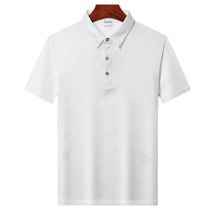 Herren Poloshirt mit elegantem Strukturdesign und atmungsaktiven Eigenschaften Echoarchiv