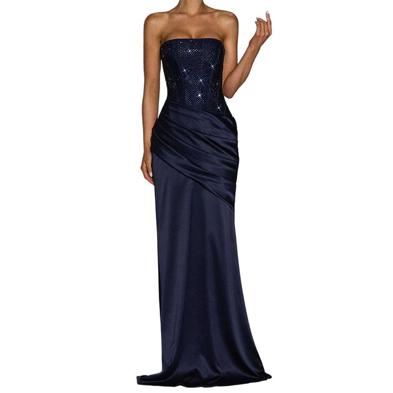 Damen Elegant Maxi-Kleid mit funkelndem Oberteil Echo Archiv