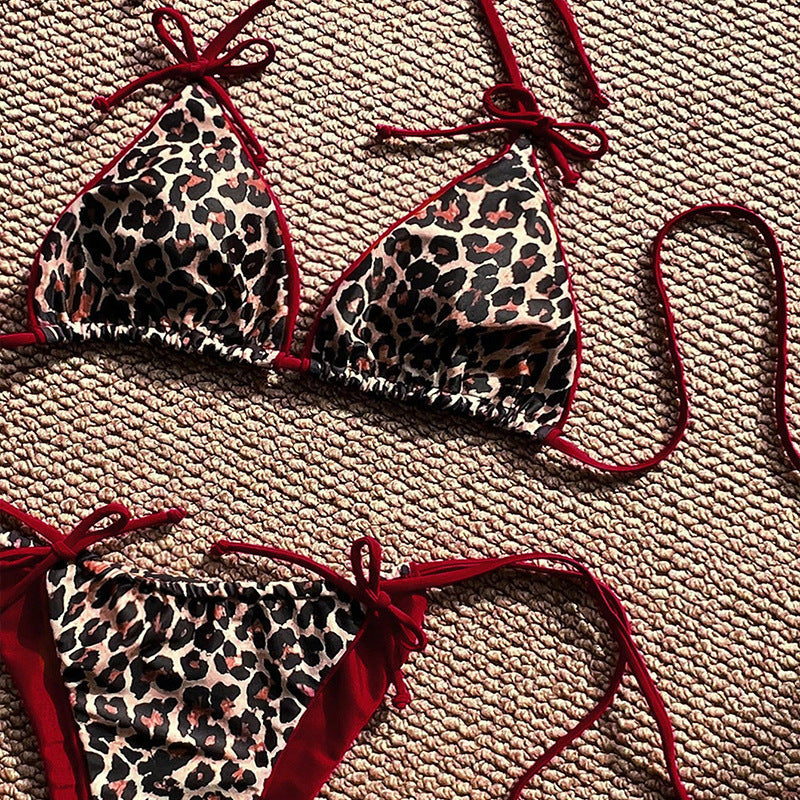 Damen Triangel-Bikini-Set mit verstellbaren Bändern und tierisch inspiriertem Design Echo Archiv