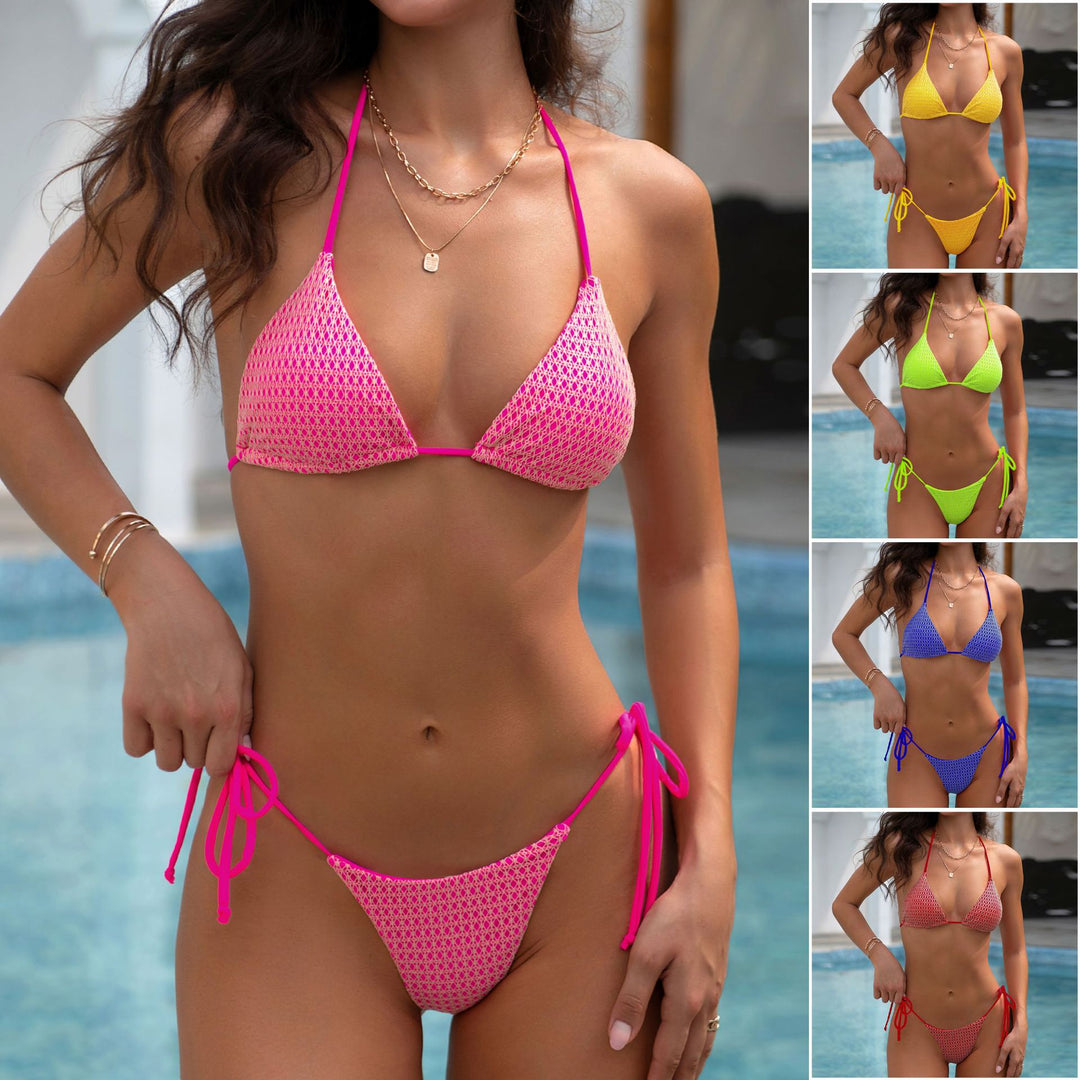 Damen Triangel-Bikini mit hochwertigem Netzstoff und verstellbarem Schnitt Echo Archiv