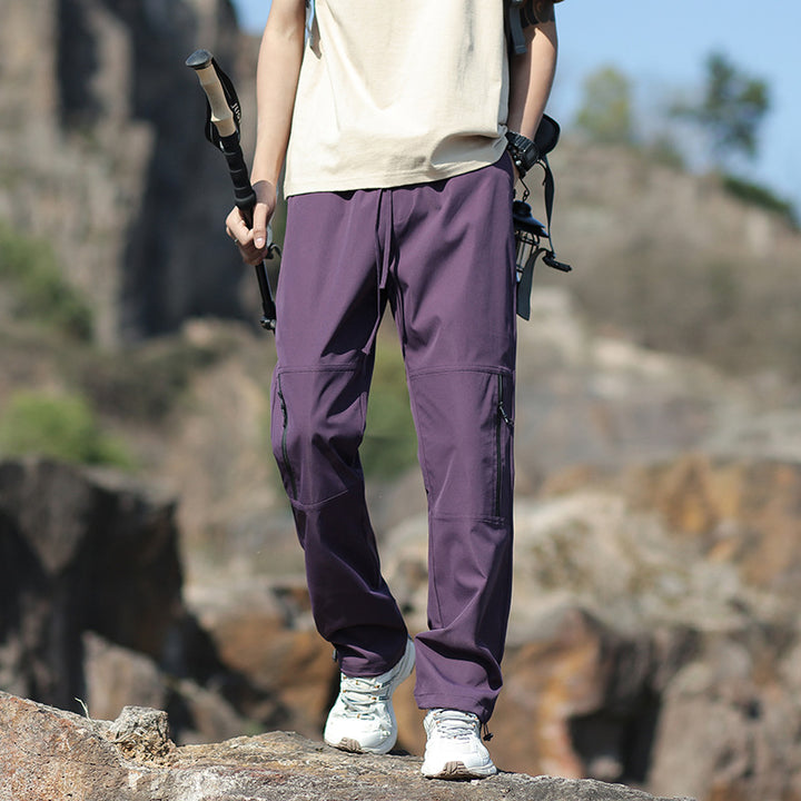 Herren Technische Outdoor- und Wanderhose mit Reißverschlusstaschen und verstellbarer Taille Echo Archiv