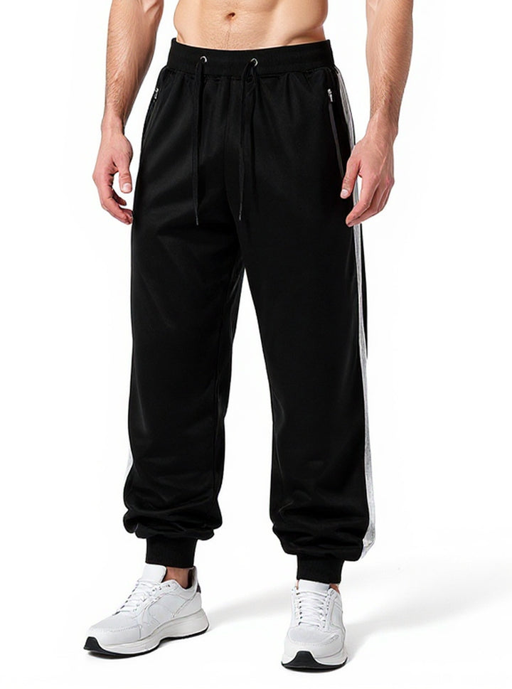 Herren Sportliche Jogginghose mit elastischem Bund und seitlichen Reißverschlusstaschen Echo Archiv