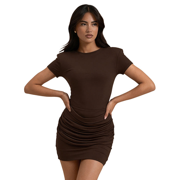 Damen Minikleid mit raffinierten Rüschendetails und körpernahem Schnitt Echo Archiv