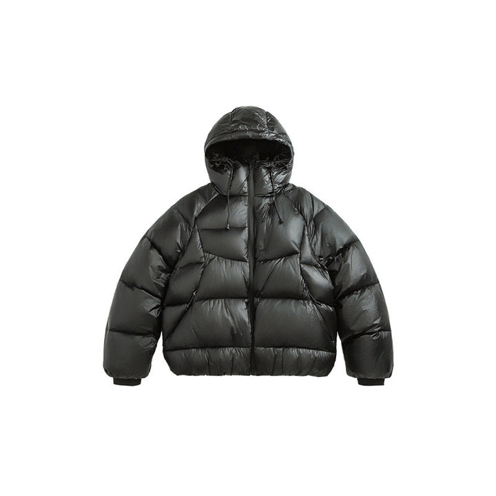 Unisex Stepp-Daunenjacke mit Kapuze und leichter Wärmeisolierung Echo Archiv