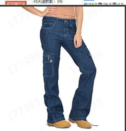 Damen Cargo-Jeans mit praktischen Seitentaschen und moderner Schnittführung Echo Archiv