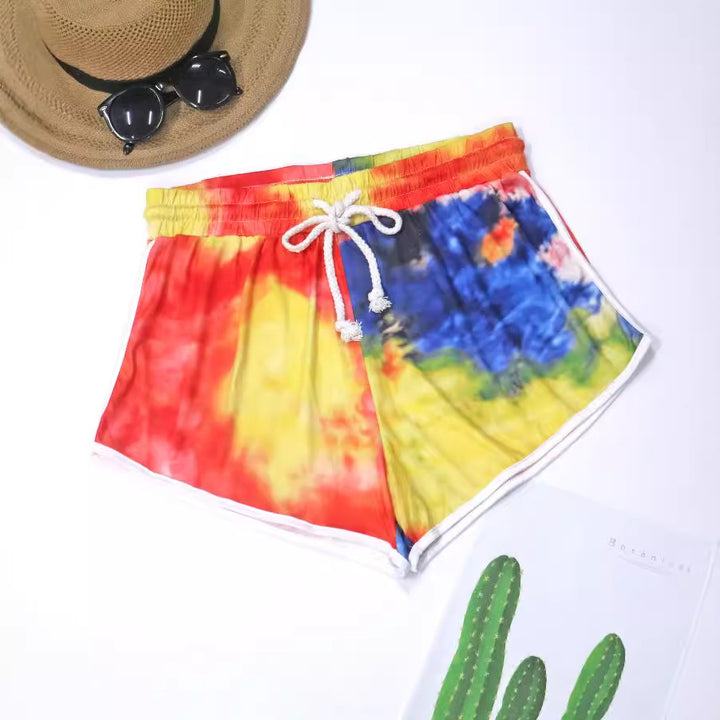 Damen lässige Badeshorts mit kreativem Farbverlauf Echo Archiv