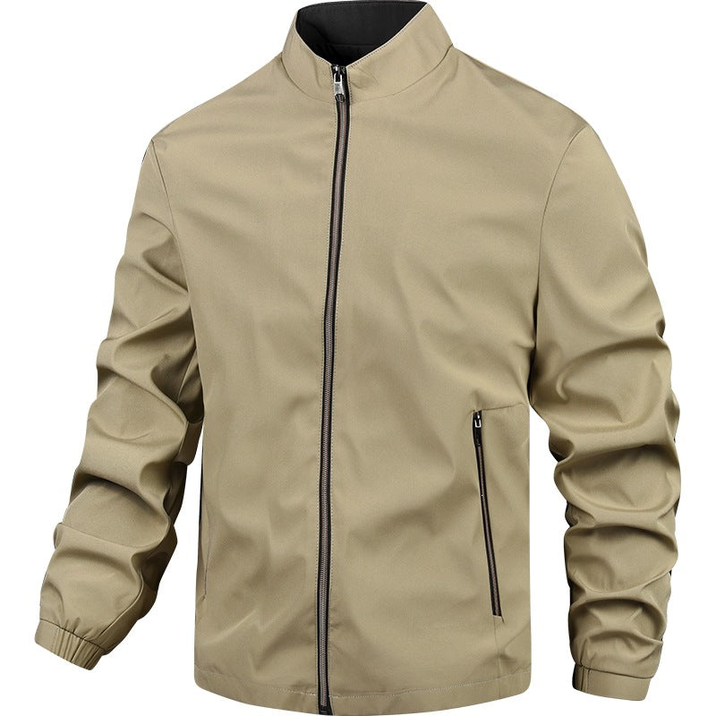 Herren Leichte Übergangsjacke mit hochgeschlossenem Kragen 1787738638 – Taviero