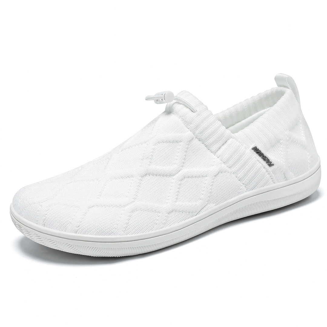 Damen nan gesteppter Strick-Slip-On mit elastischem Schlupfschaft und Kordelstopp Echo Archiv