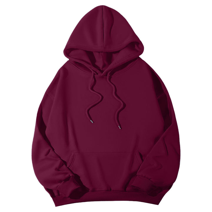 Unisex Oversize-Fleece-Hoodie mit tiefer Schulter, Kängurutasche und breitem Rippbund Echo Archiv