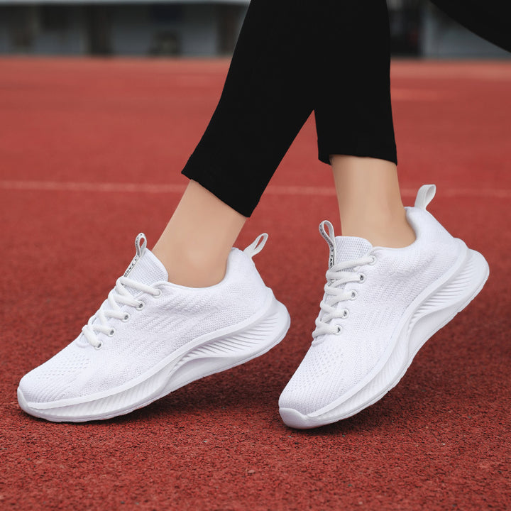Damen nan ultraleichter Strick-Freizeitsneaker mit ergonomischer Dämpfungskernsohle und Zuglasche Echo Archiv