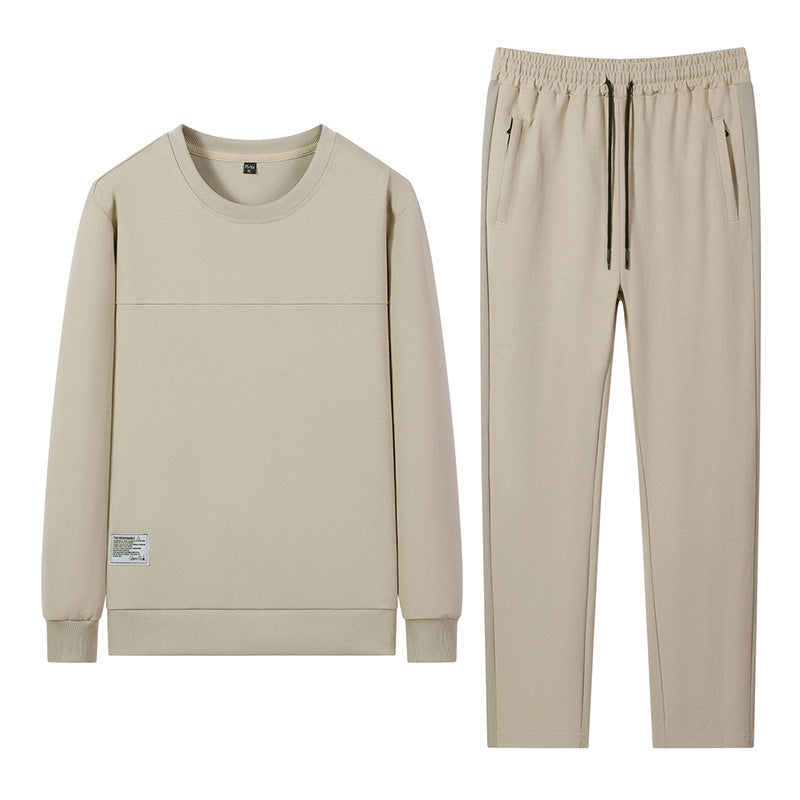 Herren Freizeit Trainingsanzug mit Reißverschluss Bomber, Rundhals Sweatshirt und elastischen Jogginghosen – Marzano