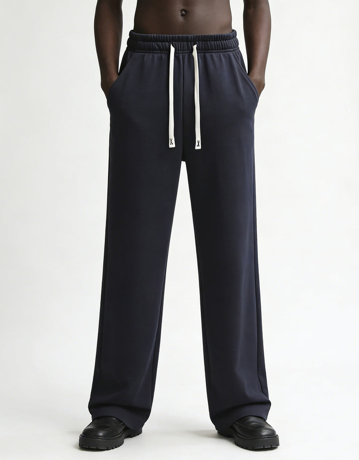 Herren Relaxed-Fit French-Terry Loungehose mit hohem Komfortbund und geradem Bein Echo Archiv