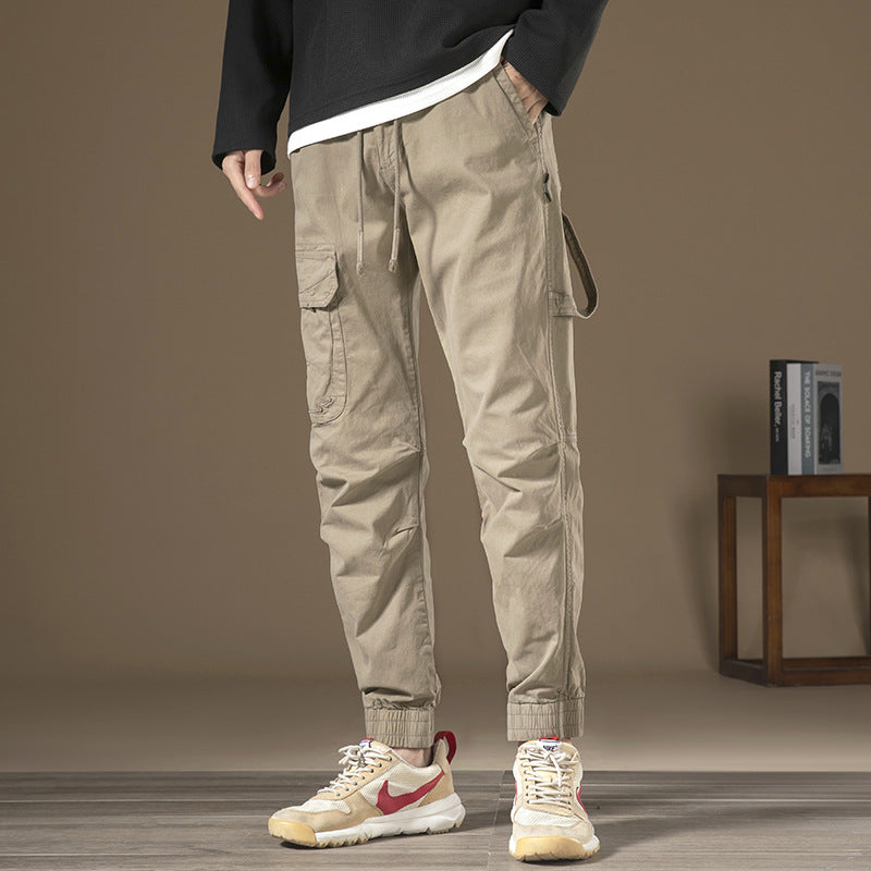 Herren Cargo-Hose mit funktionalen Taschen und elastischem Bund Echoarchiv