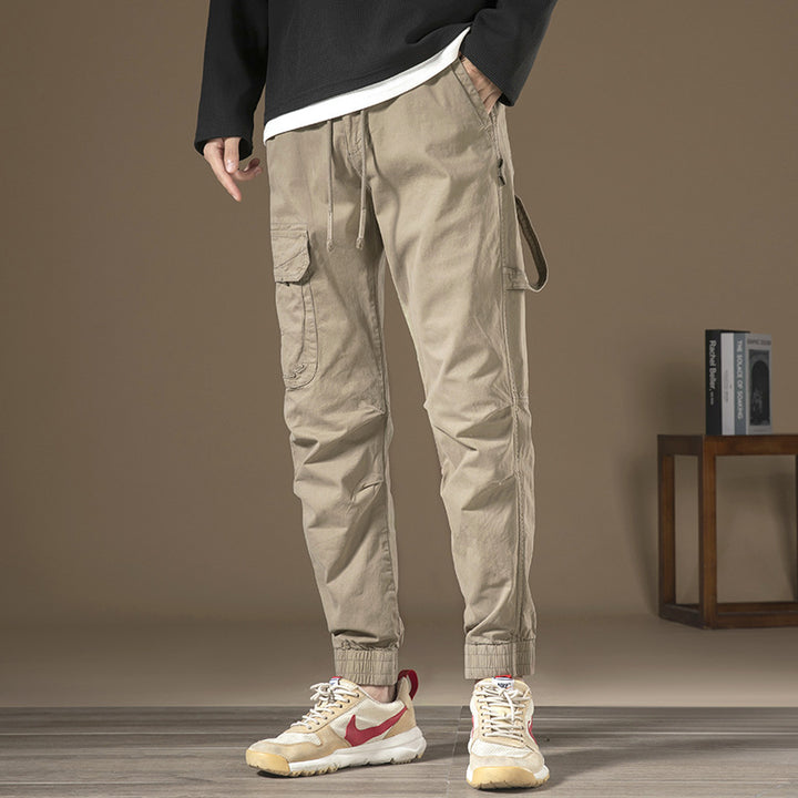 Herren Cargo-Hose mit funktionalen Taschen und elastischem Bund Echoarchiv