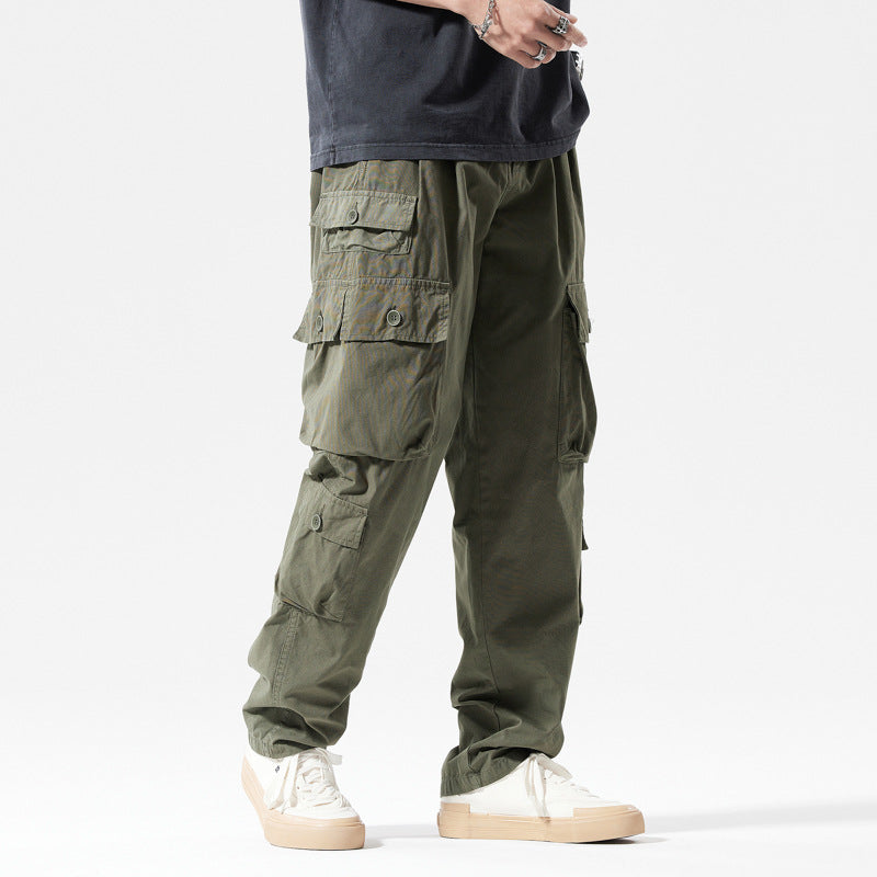 Herren Cargo-Hose mit mehreren Taschen und elastischem Bund Echoarchiv