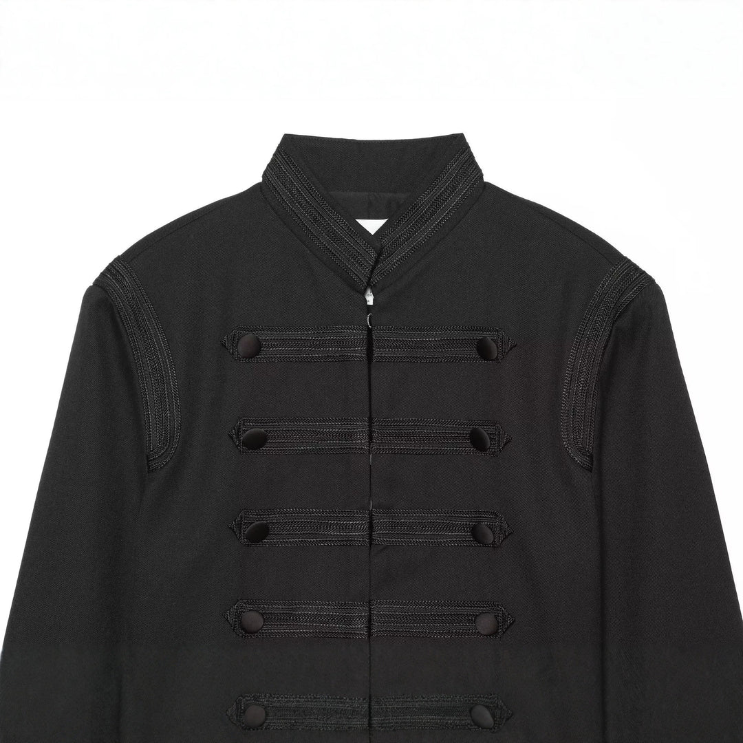 Damen Cropped-Kastenjacke im historischen Militärstil mit Zierriegeln Echo Archiv