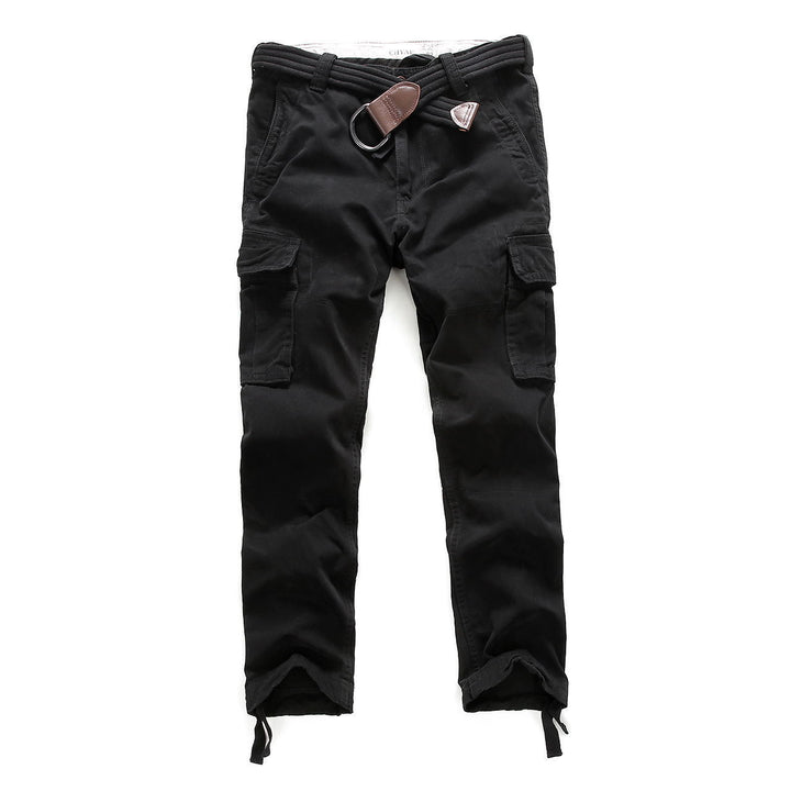 Herren Cargohose mit mehreren Taschen, verstellbaren Beinabschlüssen und Gürtel Echoarchiv