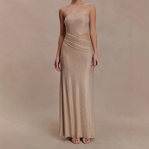 Damen Glamouröses Abendkleid mit Raffungen Echo Archiv