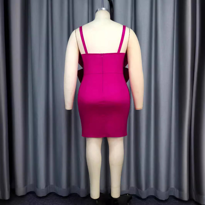 Damen figurbetontes Kleid mit voluminösen Schleifen Echo Archiv