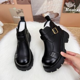 Damen Modische Stiefeletten mit Schnallen-Detail Echo Archiv