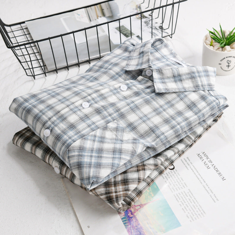 Herren Lockeres Karo-Layering-Hemd aus leichtem Baumwollmix mit aufgesetzter diagonal gemusterter Brusttasche Echoarchiv
