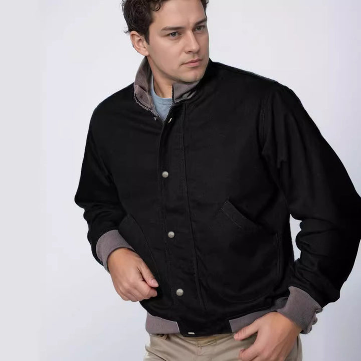 Herren lässige Freizeitjacke mit funktionalen Taschen und modernem Kragen Echoarchiv