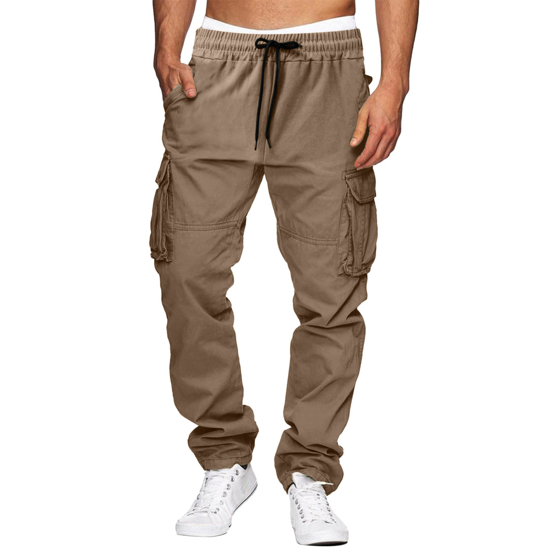 Herren bequeme Cargo-Hosen mit elastischem Bund und mehreren Taschen Echoarchiv