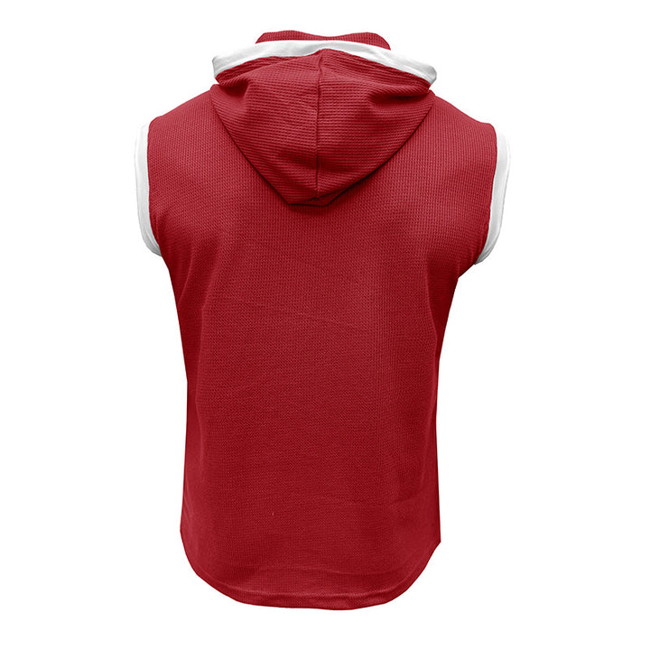 Herren Kurzarm Kapuzenpullover mit atmungsaktivem Netzstoff Echoarchiv