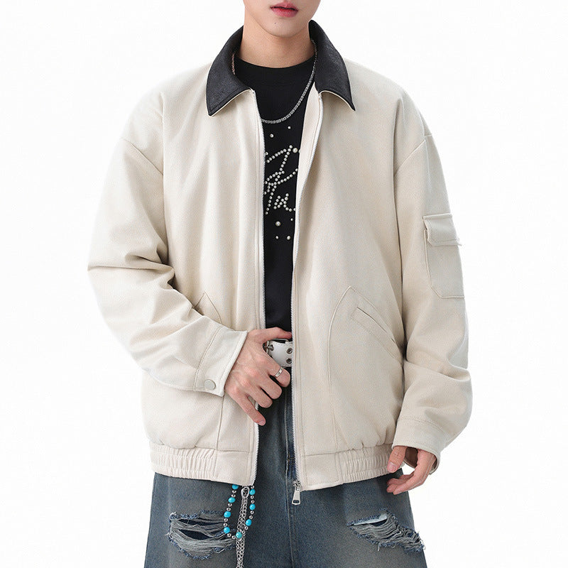 Herren Oversized Utility-Jacke mit praktischem Reißverschluss Echoarchiv