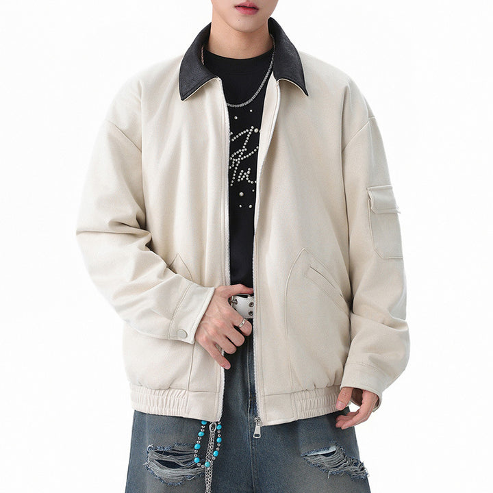 Herren Oversized Utility-Jacke mit praktischem Reißverschluss Echoarchiv