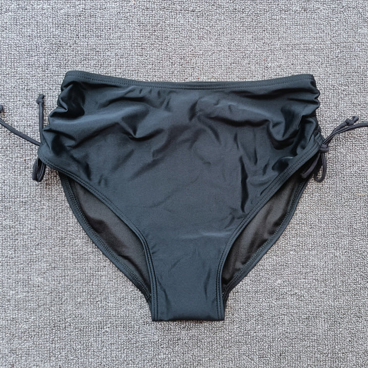 Damen Hochgeschnittene Bikinihose mit Raffung Echo Archiv
